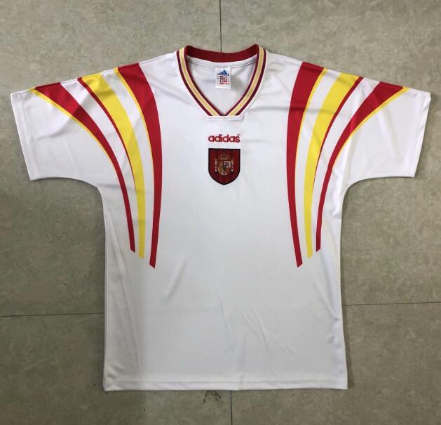 1996 Spain Retro Away Kit Soccer Jersey